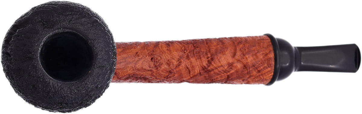 Todd Johnson Sandblasted Two-Tone Long Shank Apple with Ebonite