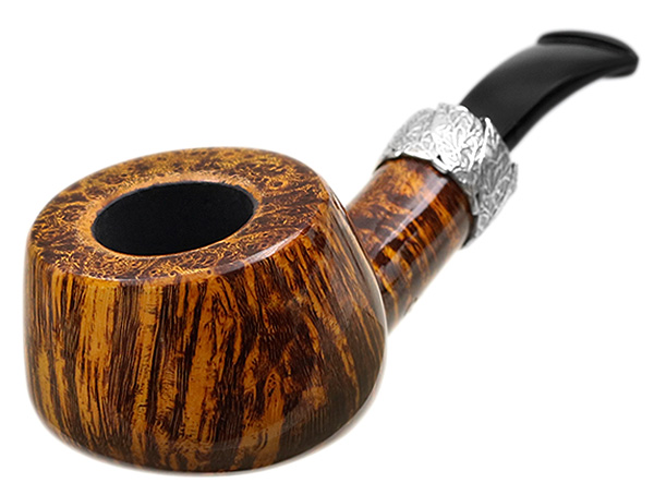Neerup P. Jeppesen Handmade High Grade Smooth Bent Pot with Silver (7)