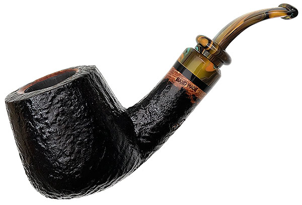 Neerup P. Jeppesen Handmade Ida Easy Cut Sandblasted Bent Billiard (2)