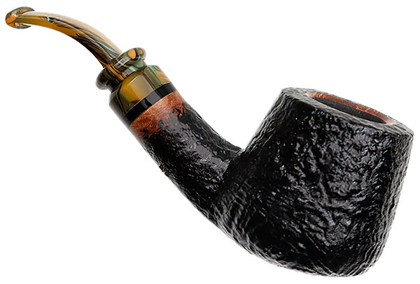 Neerup P. Jeppesen Handmade Ida Easy Cut Sandblasted Bent Billiard (2)