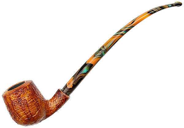 Neerup Basic Sandblasted Bent Billiard Churchwarden (2)