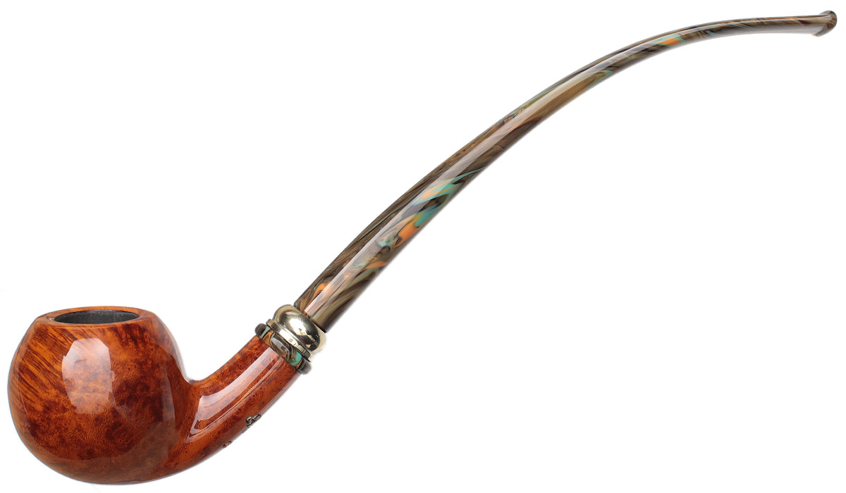 Neerup Classic Smooth Bent Ball Churchwarden (4) Tobacco Pipe