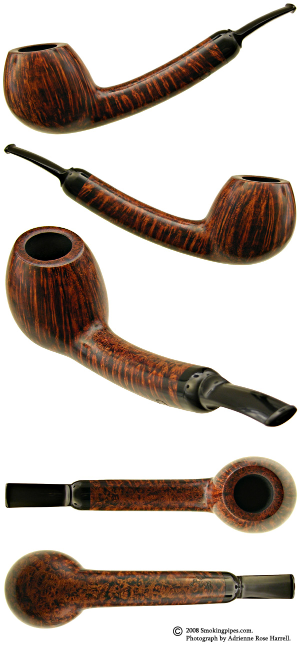 Lars Ivarsson Smooth Long Shanked Bent Brandy (3408)