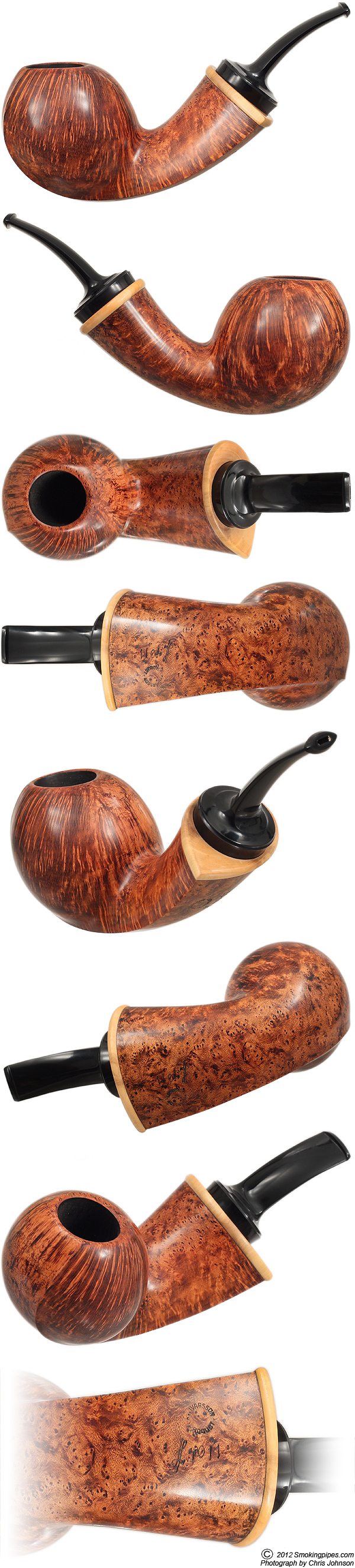 Lars Ivarsson Smooth Bent Apple With Boxwood (4011)