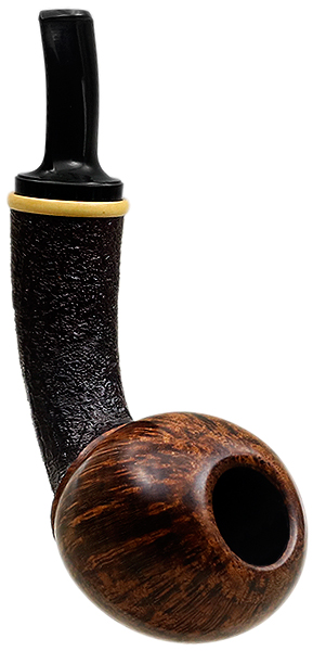 Lars Ivarsson Partially Sandblasted Bent Ball with Boxwood (0516)