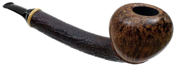 Lars Ivarsson Partially Sandblasted Long Shank Acorn with Boxwood (0517)