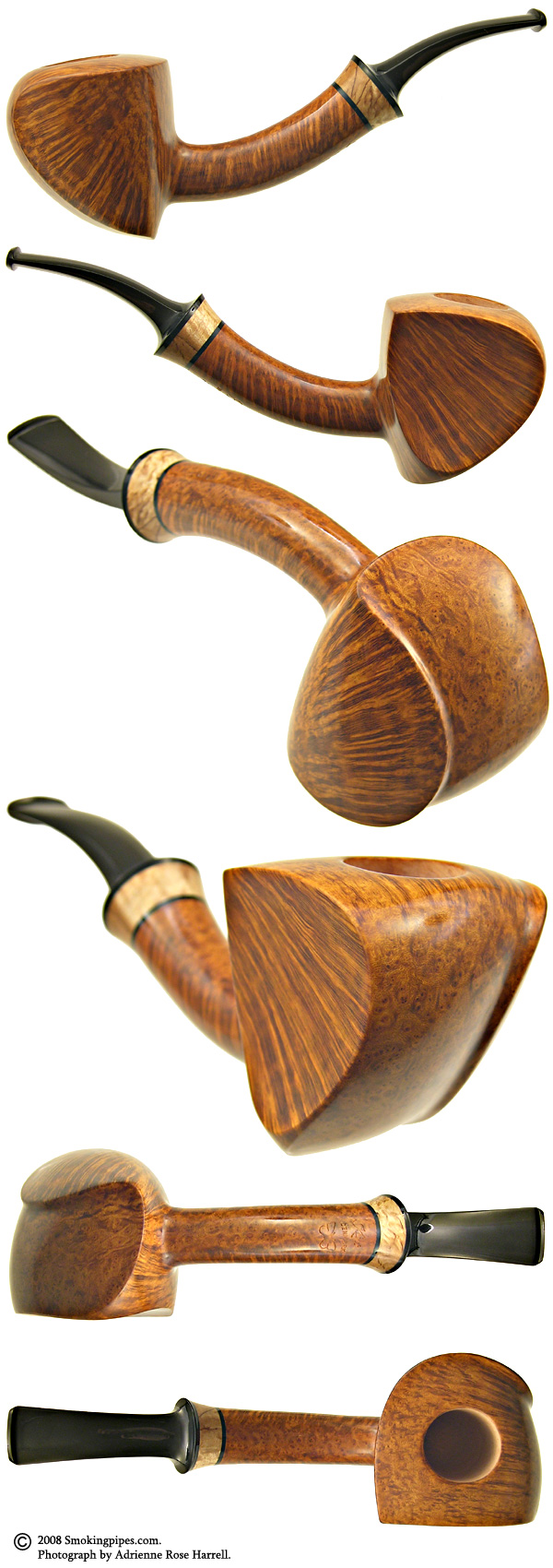 Kent Rasmussen Smooth Bent Cubist Dublin with Mazur (Butterfly)