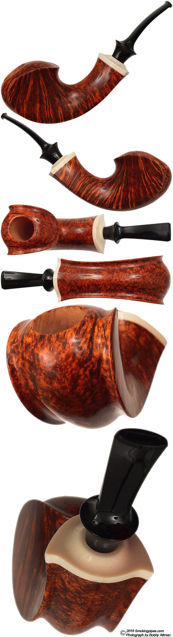 Kent Rasmussen Smooth Freehand with Mastodon Ivory (Two Stars)