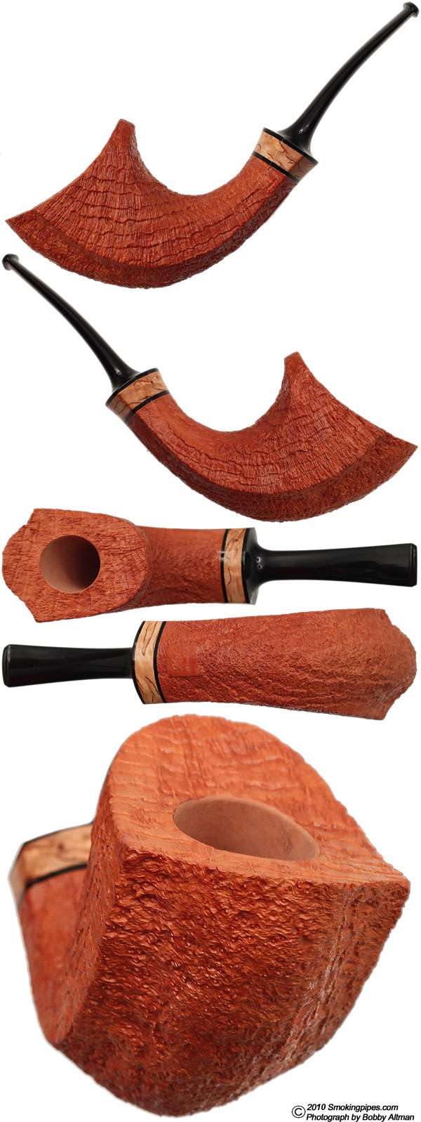 Kent Rasmussen Sandblasted Horn with Mazurbirch
