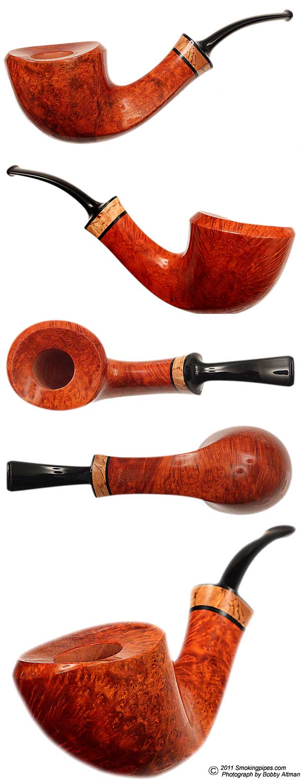 Kent Rasmussen Smooth Bent Dublin with Mazur Birch (One Star)
