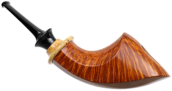 Kent Rasmussen Smooth Horn with Mazur Birch (Two Star)