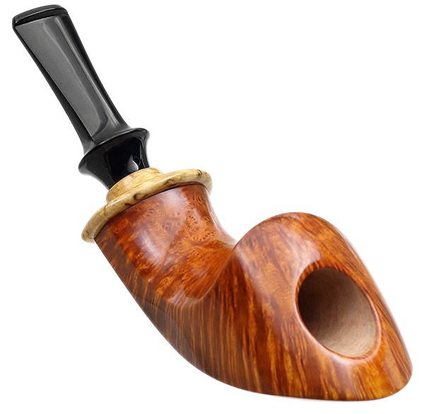 Kent Rasmussen Smooth Horn with Mazur Birch (Two Star)