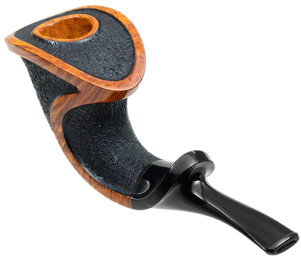 Kent Rasmussen Partially Rusticated Freehand Horn