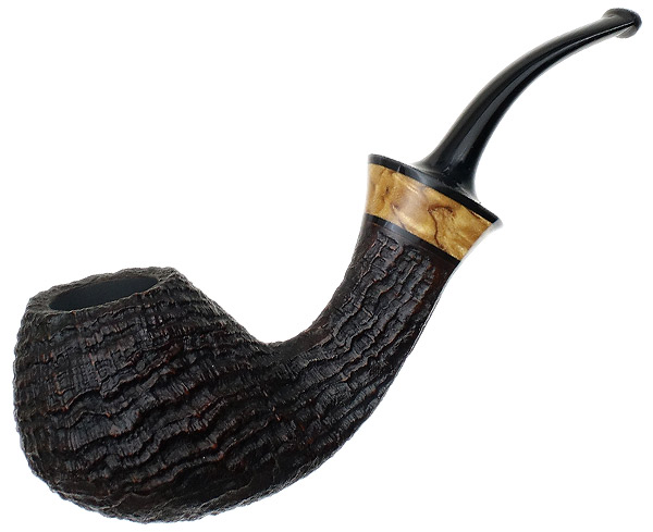 Kent Rasmussen Sandblasted Bent Brandy with Mazur Birch