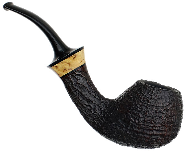 Kent Rasmussen Sandblasted Bent Brandy with Mazur Birch
