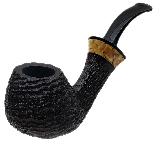 Kent Rasmussen Sandblasted Bent Brandy with Mazur Birch