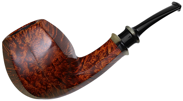 Kurt Balleby Smooth Paneled Bent Apple with Horn (2817)