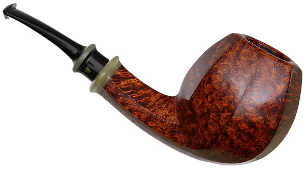 Kurt Balleby Smooth Paneled Bent Apple with Horn (2817)