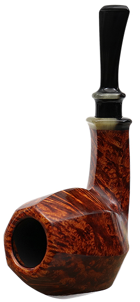 Kurt Balleby Smooth Paneled Bent Apple with Horn (2817)