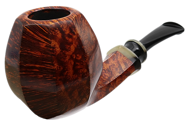 Kurt Balleby Smooth Paneled Bent Apple with Horn (2817)