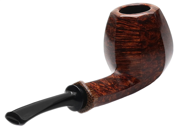 Kurt Balleby Smooth Paneled Bent Billiard with Red Palm (1418)