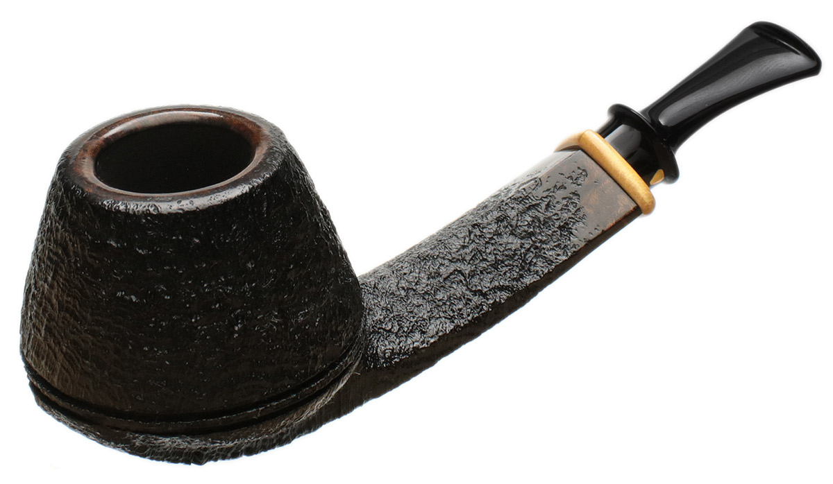 Kurt Balleby Sandblasted Bent Bulldog with Boxwood