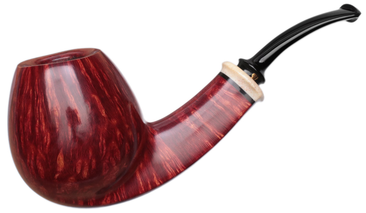 Kurt Balleby Smooth Bent Brandy with Elk Antler (1921)