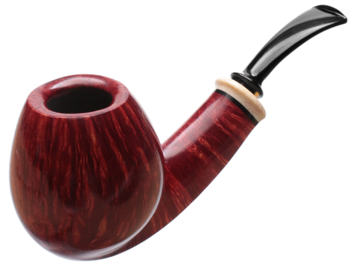 Kurt Balleby Smooth Bent Brandy with Elk Antler (1921)