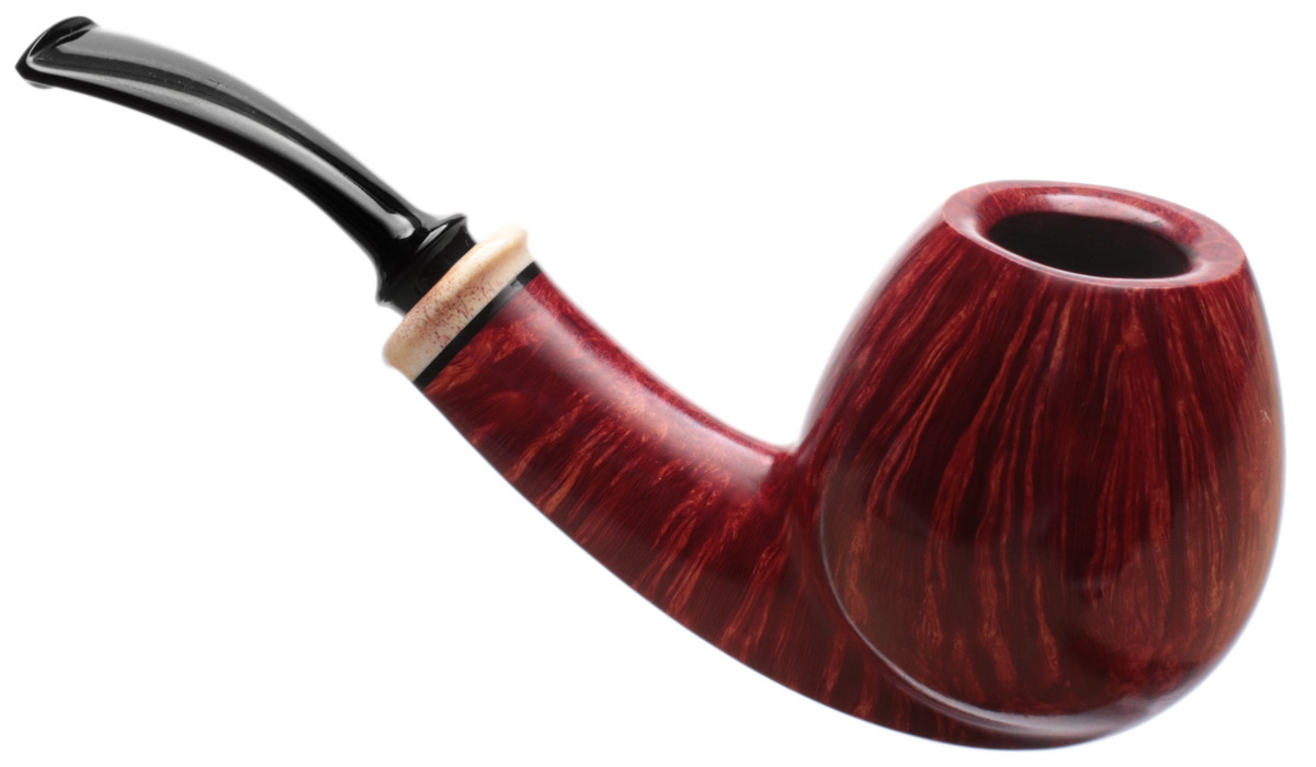 Kurt Balleby Smooth Bent Brandy with Elk Antler (1921)