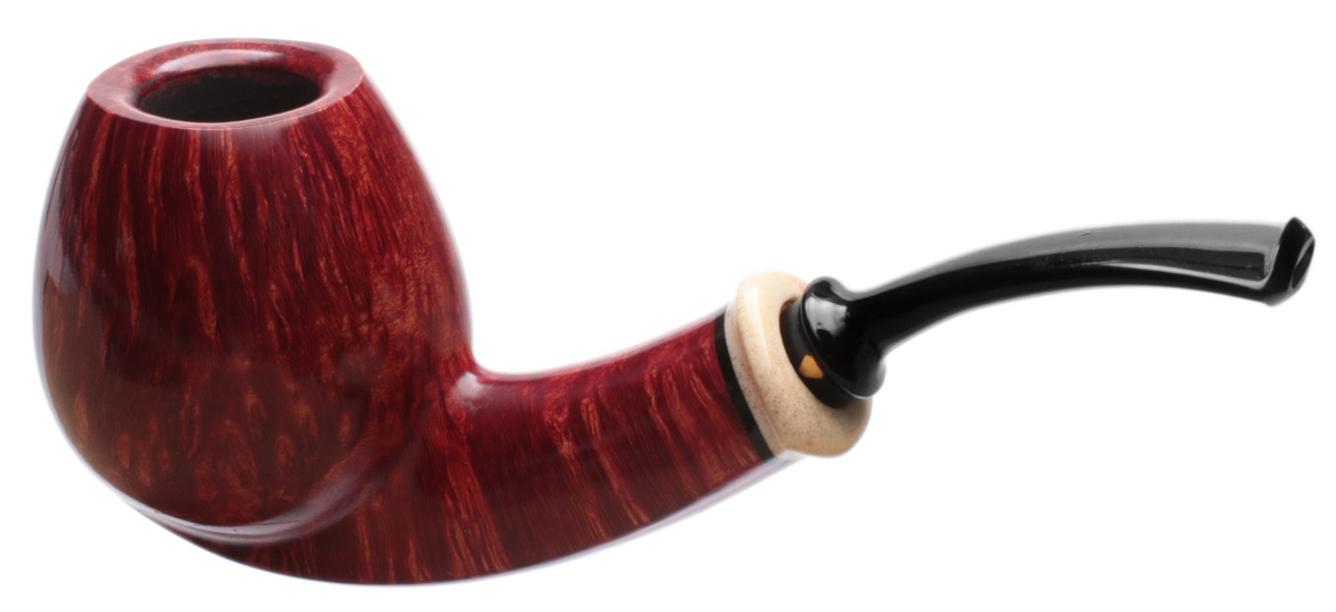 Kurt Balleby Smooth Bent Brandy with Elk Antler (1921)