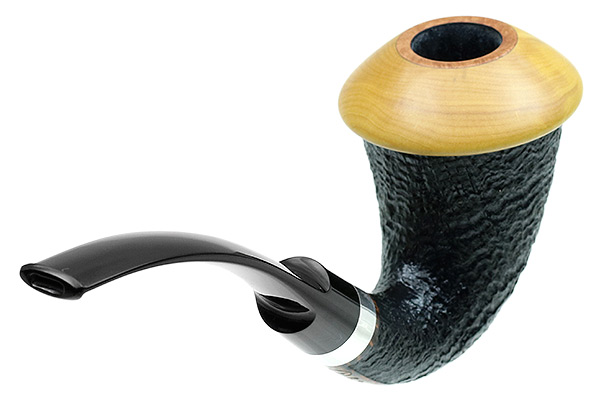 Tom Eltang Sandblasted Calabash with Boxwood and Silver (Snail)