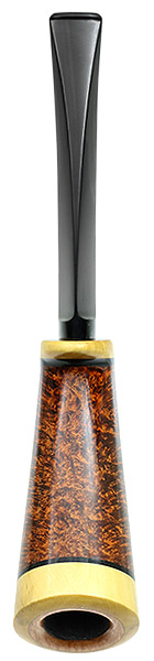 Tom Eltang Smooth Knife Pipe with Stand and Tamper (Snail)