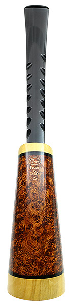 Tom Eltang Smooth Knife Pipe with Stand and Tamper (Snail)