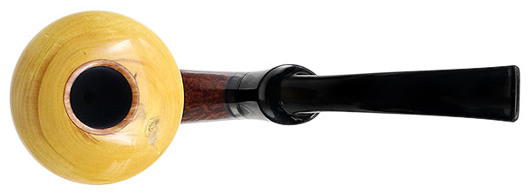 Tom Eltang Smooth Calabash with Boxwood and Horn (Snail)