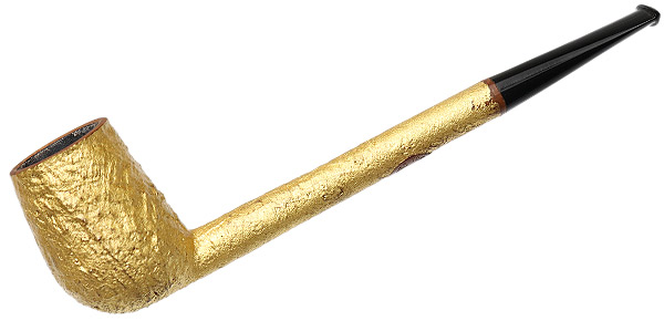 Tom Eltang: Sandblasted Gold Pencil Shank Liverpool Tobacco Pipe
