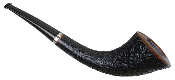 Tom Eltang Partially Sandblasted Horn with Silver