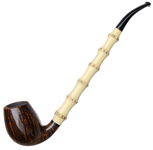 Tom Eltang Smooth Bent Egg Churchwarden with Bamboo