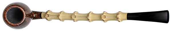 Tom Eltang Smooth Bent Egg Churchwarden with Bamboo
