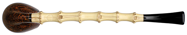 Tom Eltang Smooth Bent Egg Churchwarden with Bamboo