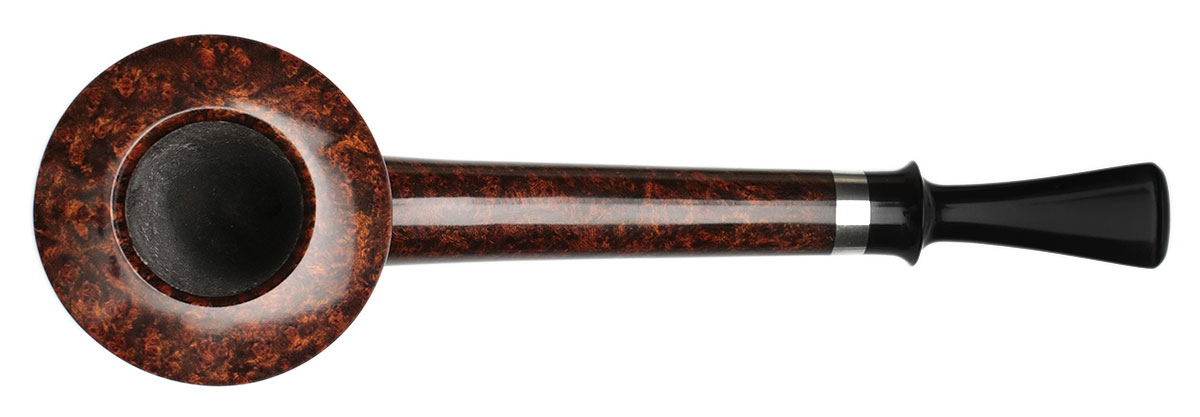 Tom Eltang Smooth Long Shank Bent Dublin with Silver