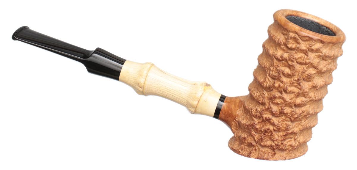 Tom Eltang Rusticated Natural Poker with Bamboo