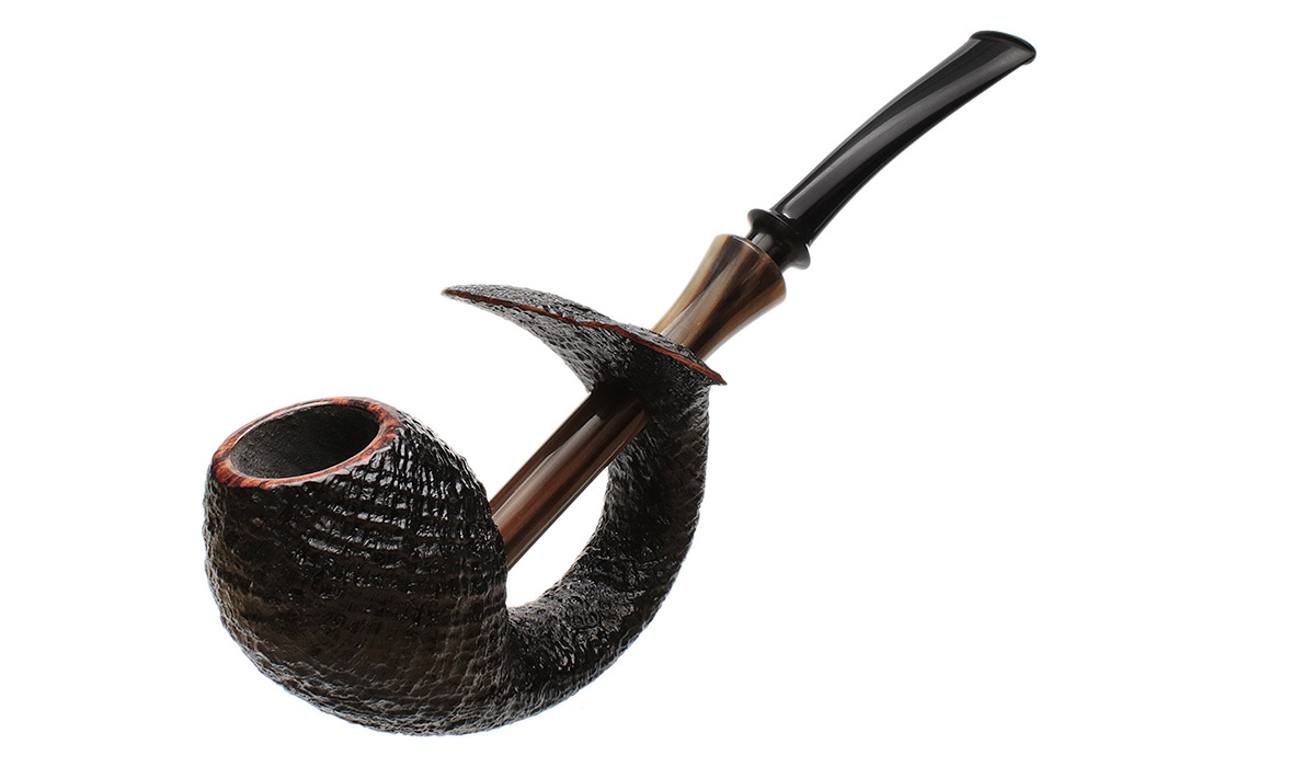 Tom Eltang Sandblasted Pierced Fish with Horn