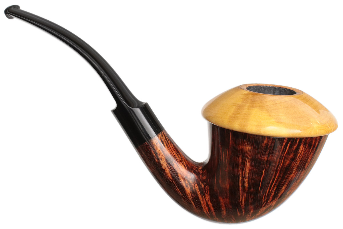 Tom Eltang Smooth Calabash with Boxwood (Snail)