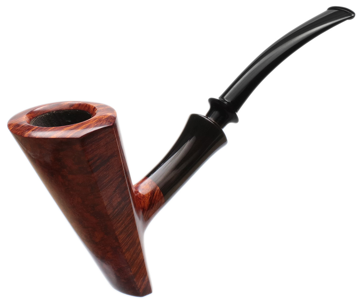 Tom Eltang Smooth Paneled Bent Dublin Sitter with Horn (Snail)
