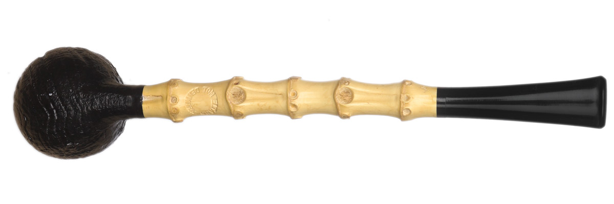 Tom Eltang Sandblasted Pencil Shank Billiard with Bamboo