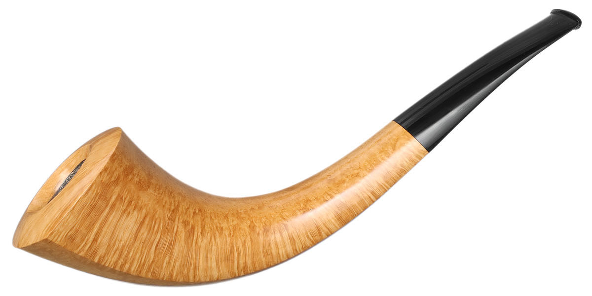 Tom Eltang: Smooth Natural Horn (Snail) Tobacco Pipe