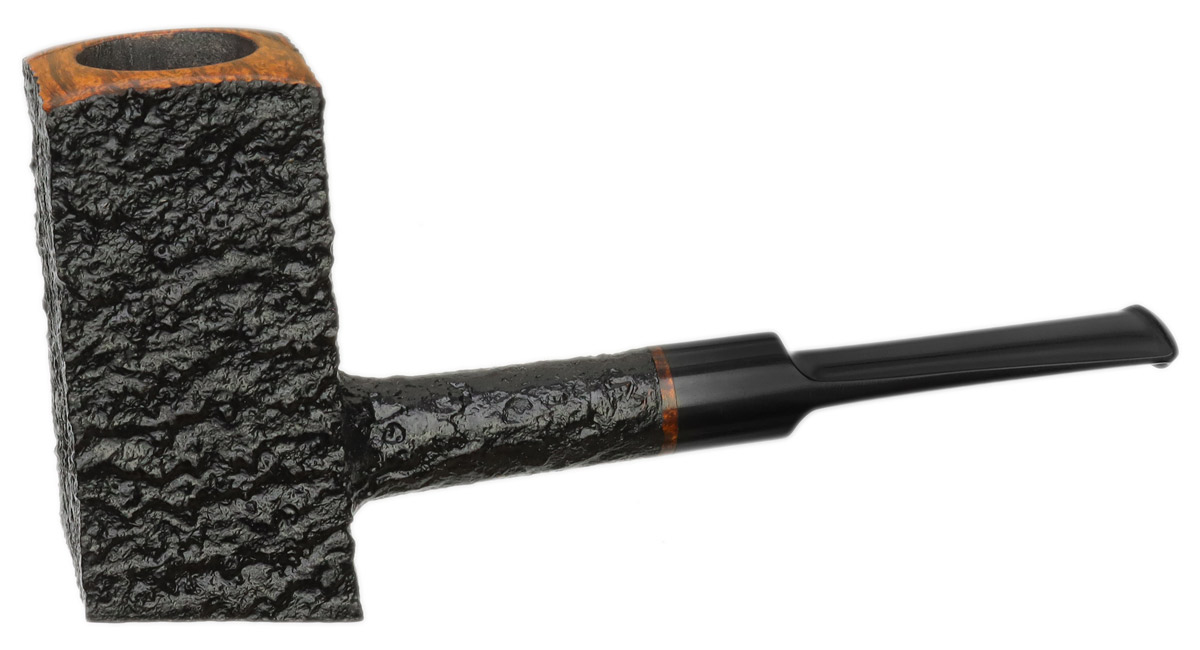 Sandblasted Square Poker Tobacco Pipe