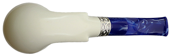 I.M.P. Meerschaum Smooth Bent Apple with Silver (with Case)