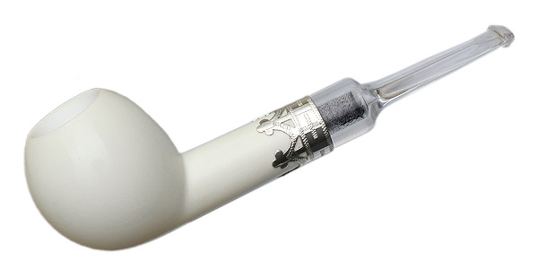 I.M.P. Meerschaum Smooth Apple with Silver (with Case)