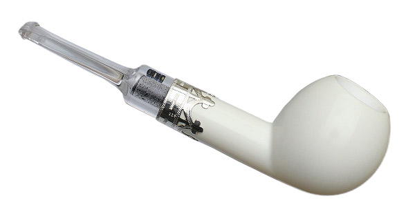 I.M.P. Meerschaum Smooth Apple with Silver (with Case)